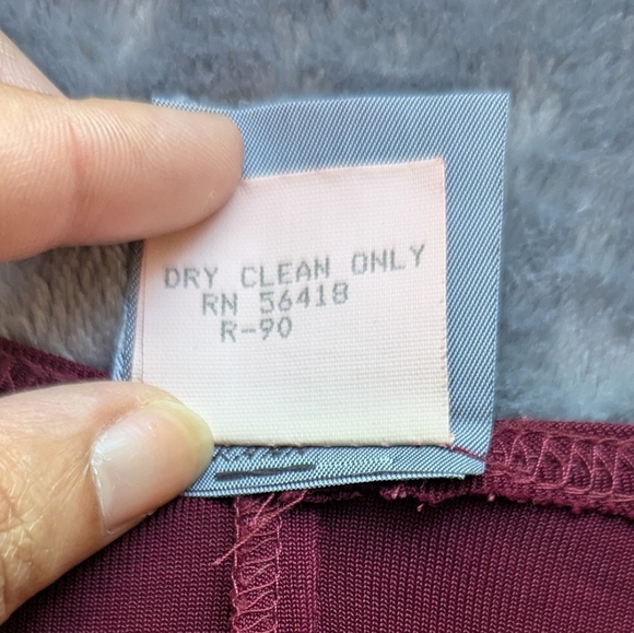 Rabbit Designs Dress Women's Size 14M Cranberry Red Made in USA Vintage - Picture 4 of 8